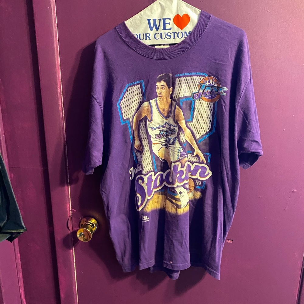 John Stockton Utah Jazz T-Shirt